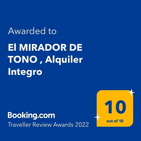 El Mirador De Tono , Alquiler Integro Сasa de vacaciones Viono